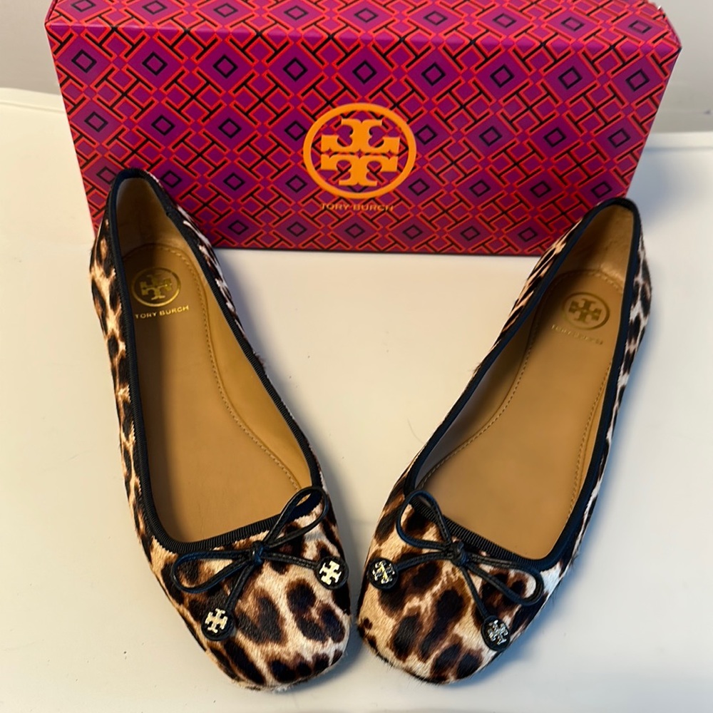 Tory Burch Laila Haircalf Driver Ballet